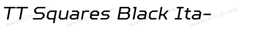 TT Squares Black Ita字体转换